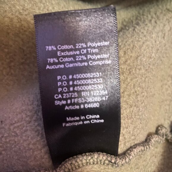 🌿 TNA Green Camo Print Pullover Hoodie (Size M) Cozy Fleece - Picture 9 of 9